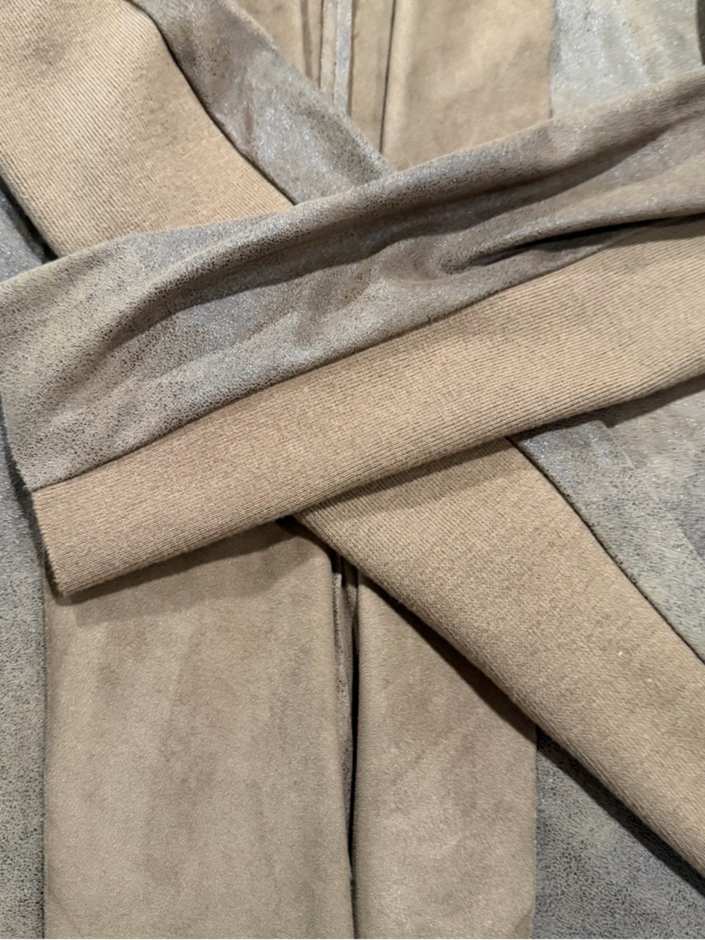 C. Luce Brown Faux Suede Open Front Jacket Size S - Picture 5 of 10